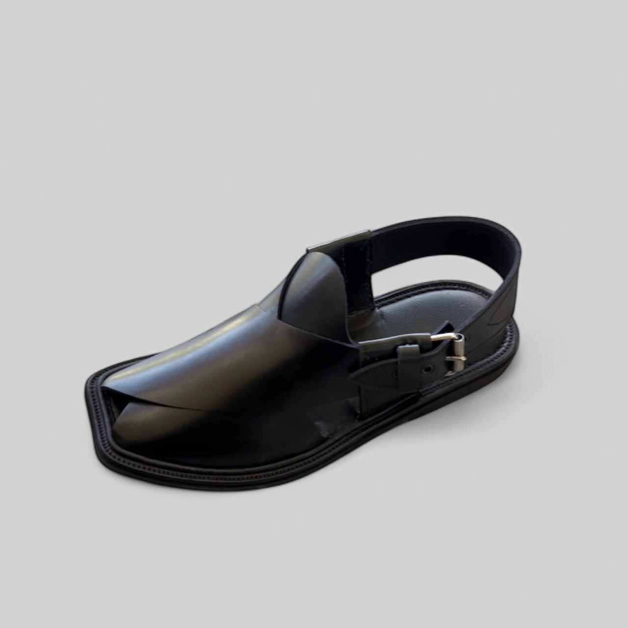 Classic Black Peshawari Chappal