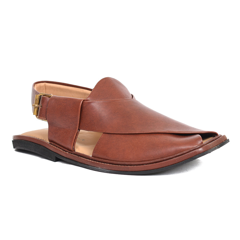 Classic Brown Peshawari Chappal