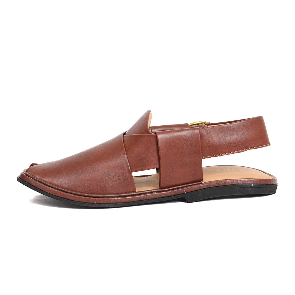 Classic Brown Peshawari Chappal