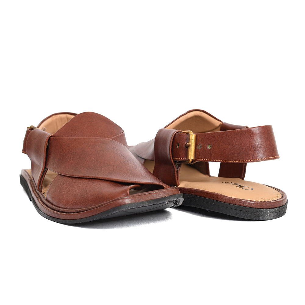 Classic Brown Peshawari Chappal