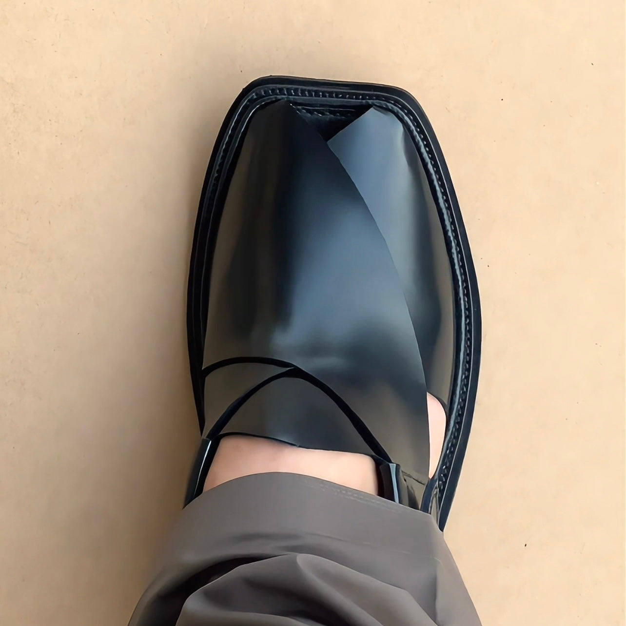 Classic Black Peshawari Chappal